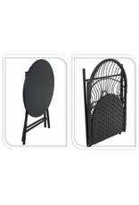 Ambiance Bistroset - 3-Delig - Tuinset met Bijzettafel - Metaal - Vouwbaar