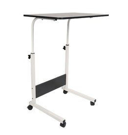 Ceruzo Laptoptafel - Zwart - Verrijdbare Bedtafel - Verstelbaar in Hoogte