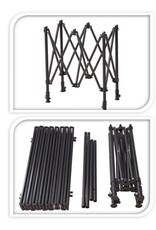 Tafel Opvouwbaar met Verstelbare Poten - Metaal