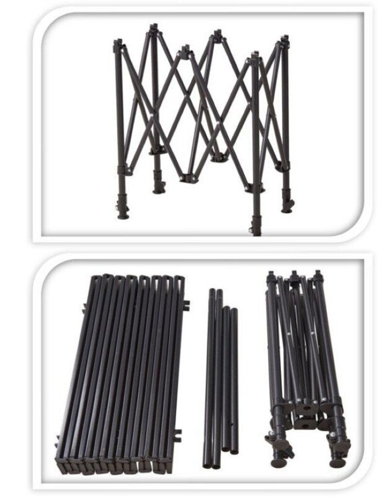 Tafel Opvouwbaar met Verstelbare Poten - Metaal