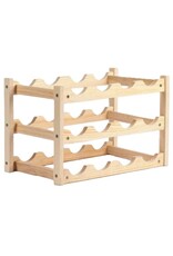 Ceruzo Wijnrek Hout - voor 12 Wijnflessen - 45 x 22 x 28 cm