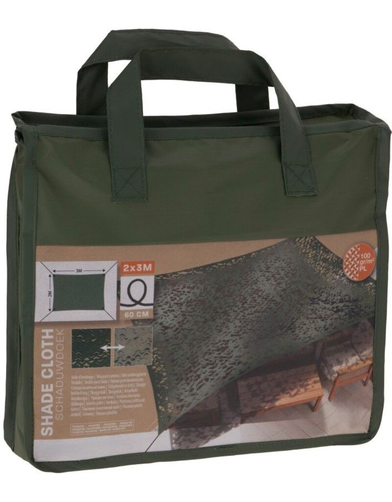 Schaduwdoek Camouflagedoek - Groen - 2x3 m