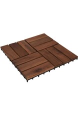 ProGarden Terrastegels - Acacia Hout - 30x30 cm - 9 stuks - 0.81m2