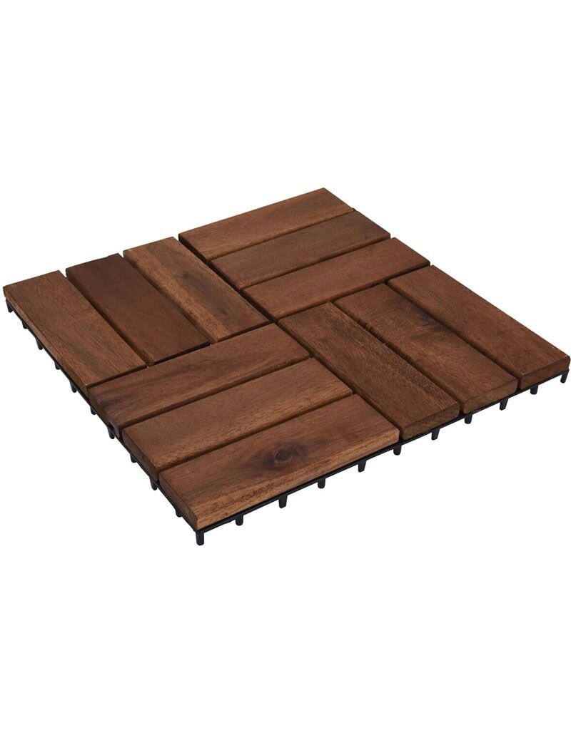 ProGarden Terrastegels - Acacia Hout - 30x30 cm - 9 stuks - 0.81m2