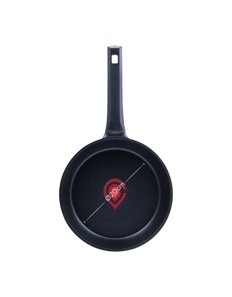 Bergner Masterpro Gastro Koekenpan - Ø 20 cm - Inductie - Heatdot Technology Indicator - duurzaam