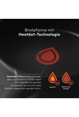 Bergner Masterpro Gastro Koekenpan - Ø 24 cm - Inductie - Heatdot Technology Indicator - duurzaam