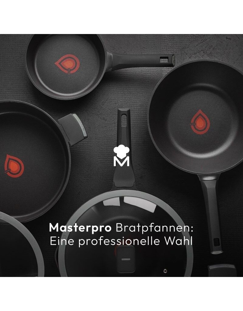 Bergner Masterpro Gastro Koekenpan - Ø 28 cm - Inductie - Heatdot Technology Indicator - duurzaam