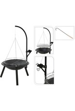 Barbecue Vuurschaal met Grillrooster - Ø55cm - hoogte 100cm