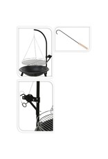 Barbecue Vuurschaal met Grillrooster - Ø55cm - hoogte 100cm