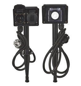 FXcontrol Tuincontactdoos 2-Voudig met Timer