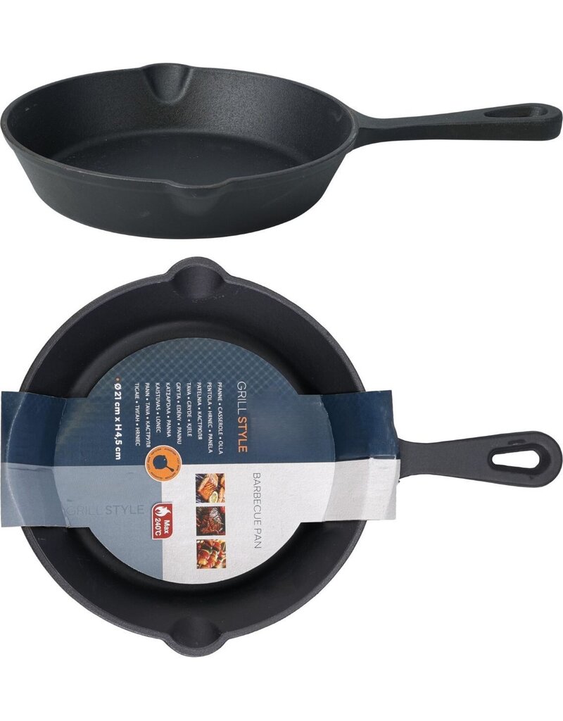 Koekenpan voor de BBQ - 21cm - Gietijzer
