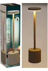 Tafellamp Taupe - 34cm - Touchlamp - Dimbaar - USB