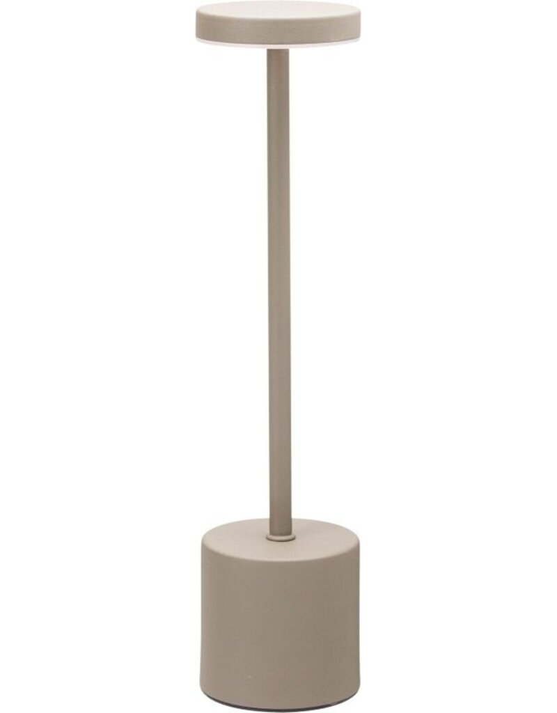 Tafellamp Taupe - 34cm - Touchlamp - Dimbaar - USB