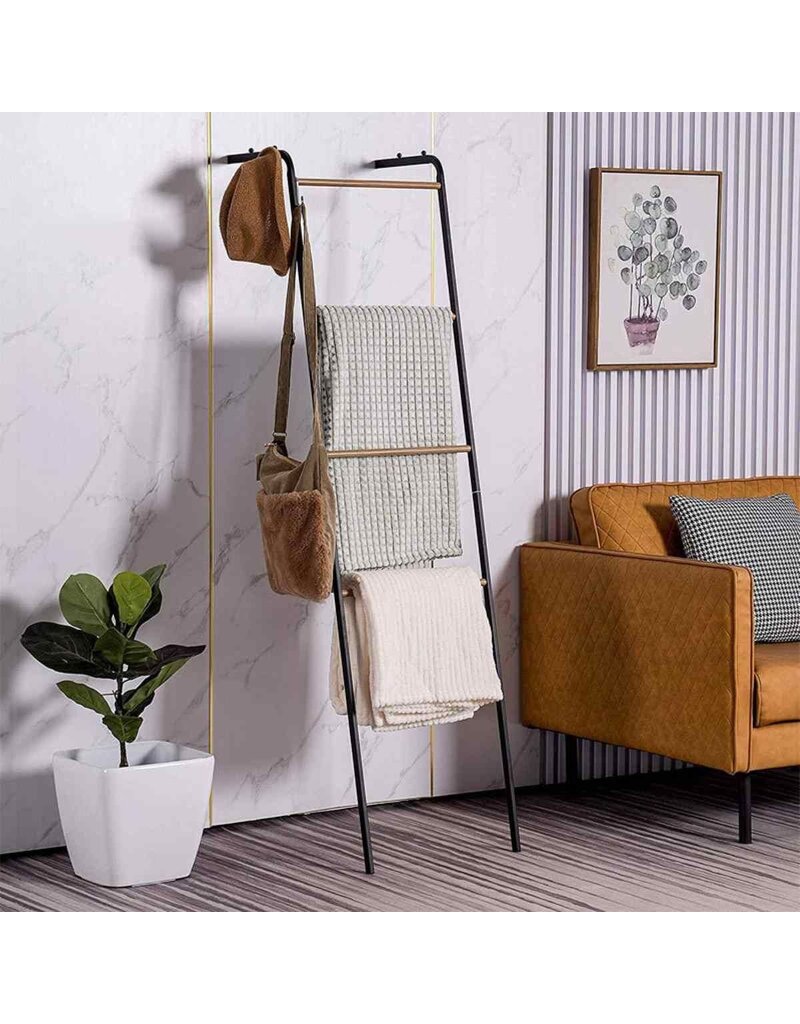 Ceruzo Handdoeken Ladderrek - Metaal - 160 cm - Vrijstaand