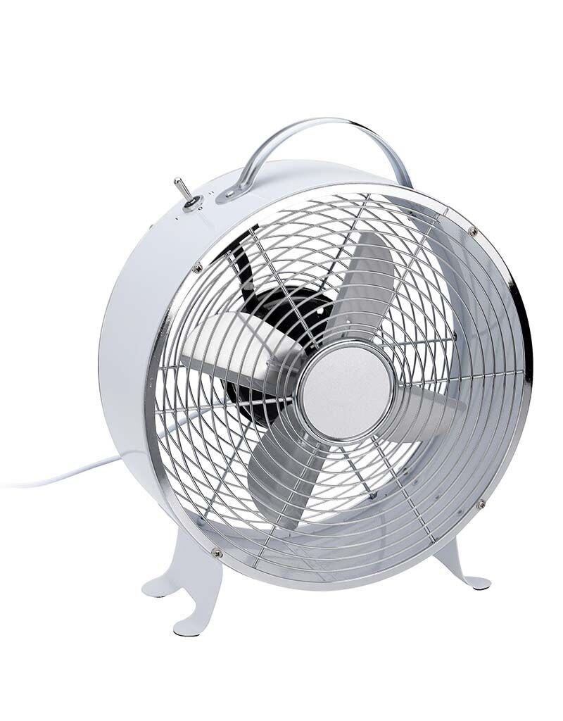 Excellent Electrics Tafelventilator metaal 26cm wit