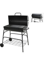 Verrijdbare Houtskoolbarbecue - Cilinder - 77 x H100cm