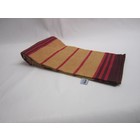 MyHamam Hamamdoek "gekleurd" zwart-rood-geel-oranje met franje