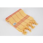 MyHamam Hamamdoek "Fanatic" Geel/rood