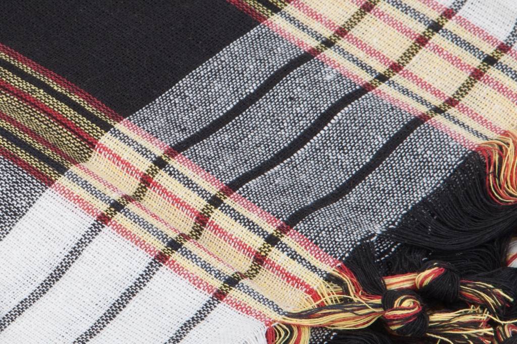 Hamamdoek "Classic" zwart geruit