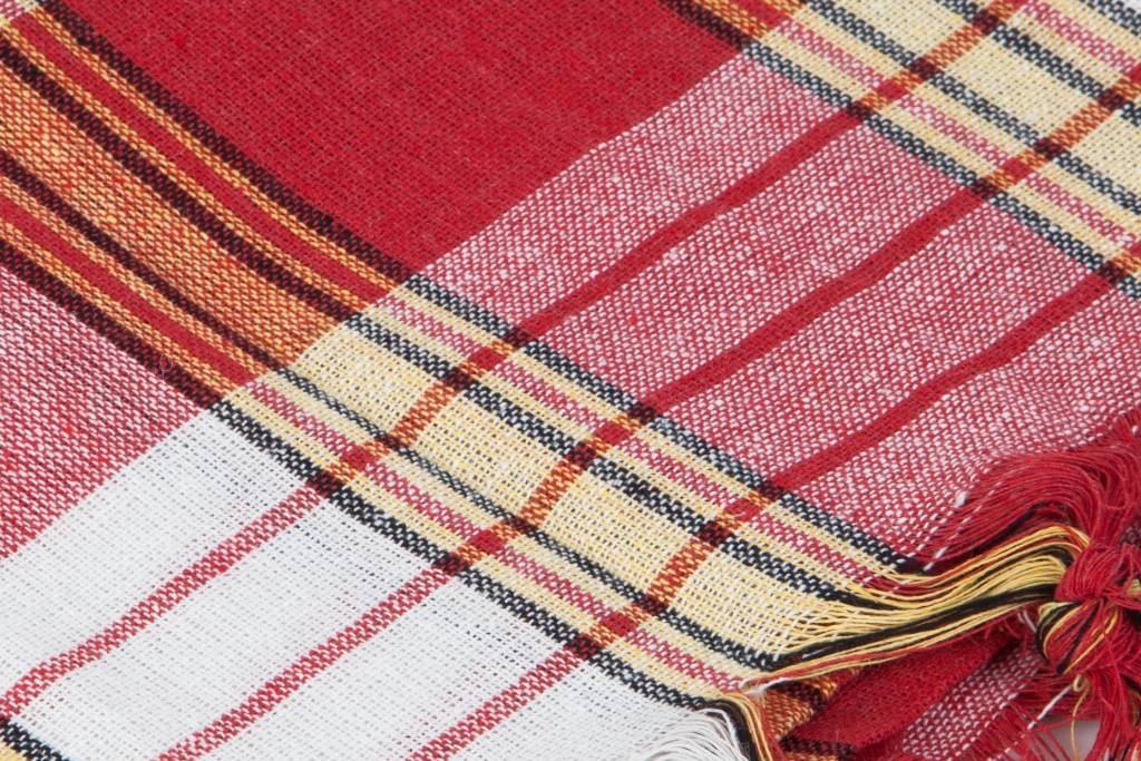 MyHamam hamamdoek classic rood geruit