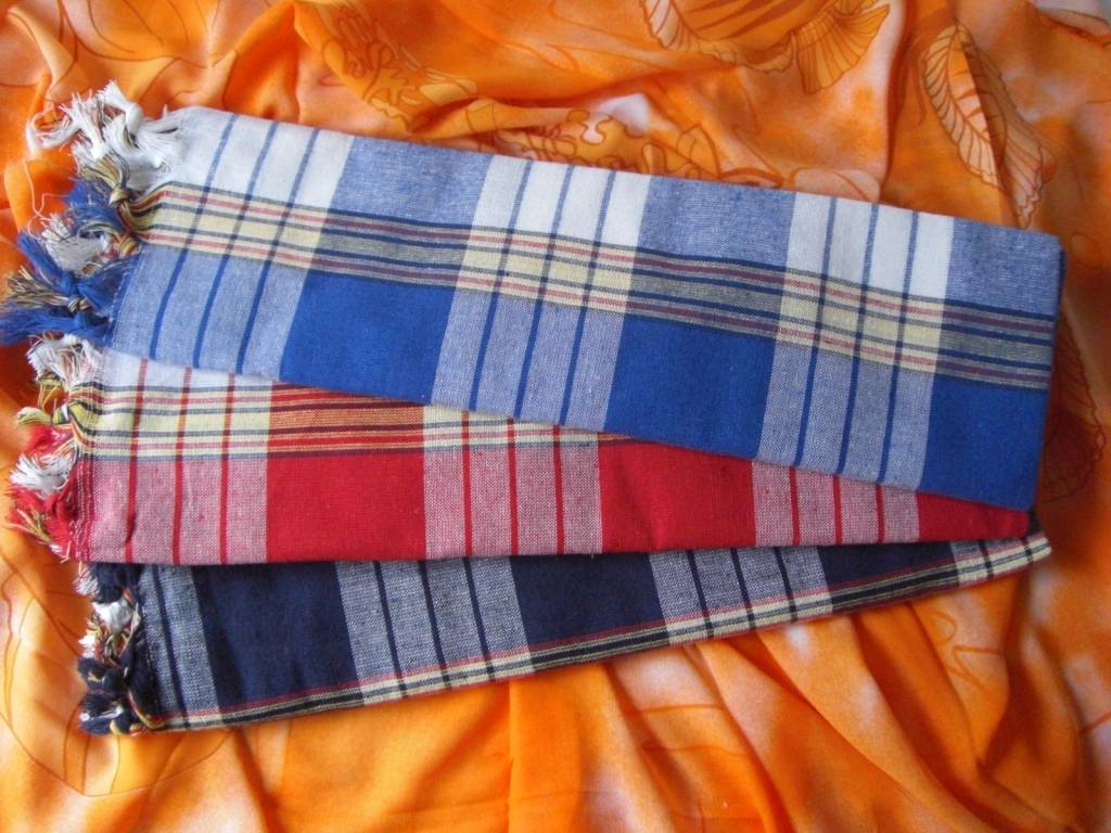 MyHamam hamamdoek classic rood geruit
