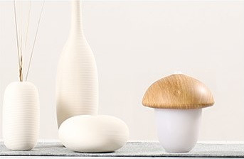 LED tafel/nacht lamp Mushroom. dimbaar, werkt op accu
