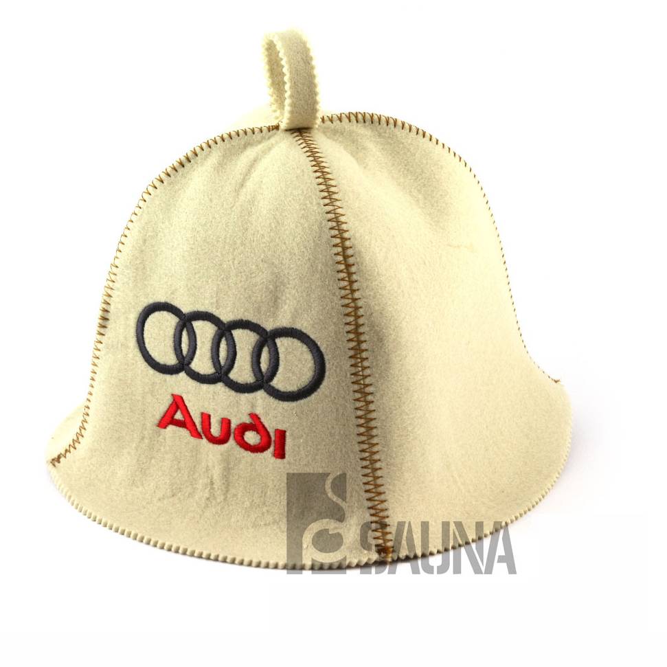Saunamuts "Automotive" met verschillende geborduurde autologo's