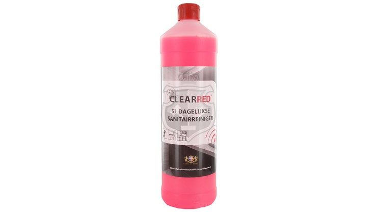 Sanitair reiniger ClearRed S1 (voorheen S35) 1 Liter