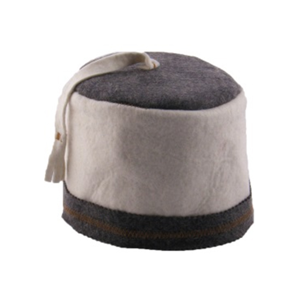 saunamuts "Fasca" wol vilt licht A-091