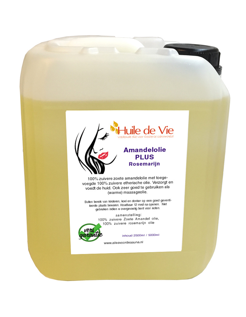 Amandelolie PLUS Rosemarijn massage 5 liter