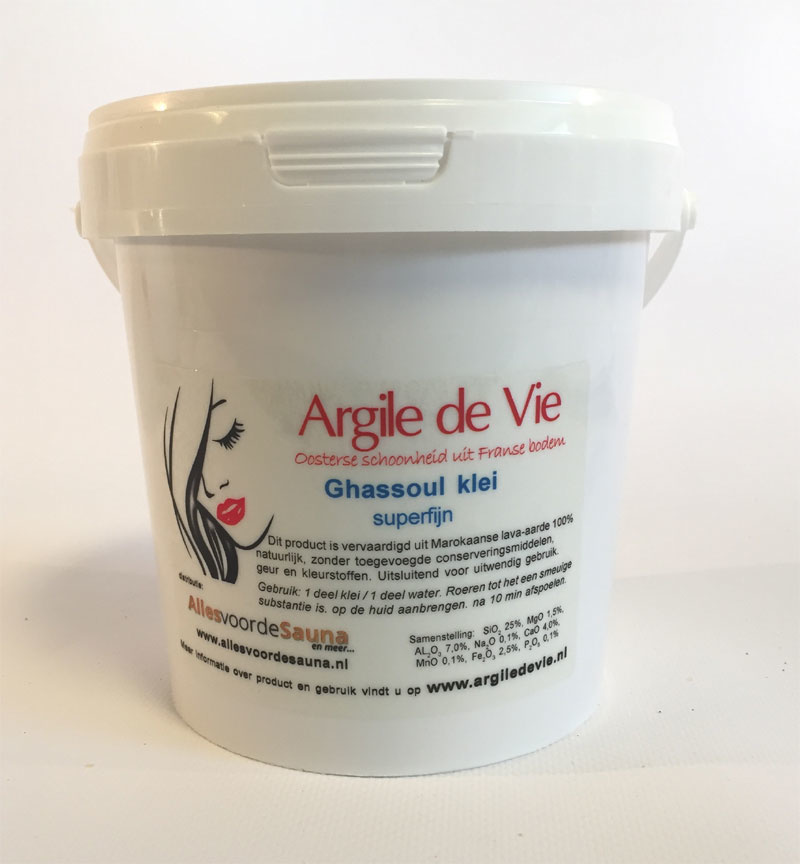 Rhassoul / Ghassoul poeder (bruin) emmer 1kg