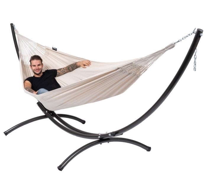 Hangmat Hammock 'Comfort' White / wit. 2 persoons