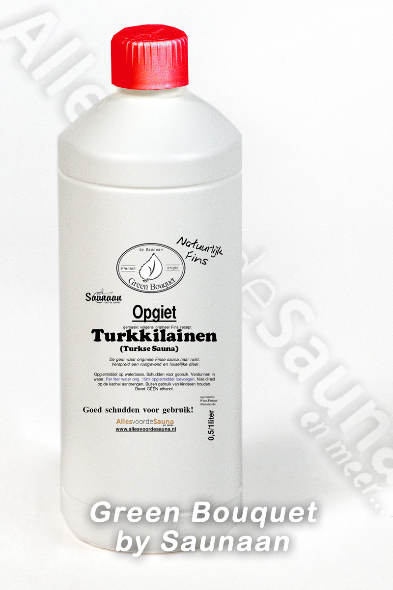Green Bouquet by Saunaan. Turkkilainen Sauna tuoksu (turks bad mix opgietmiddel) 1000ml