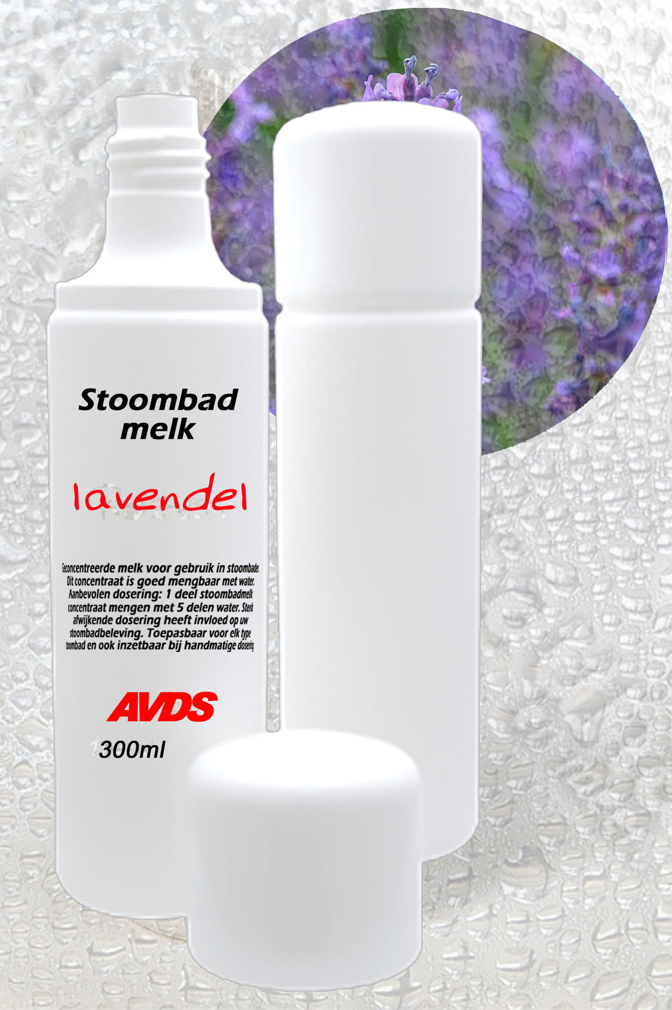 Lavendel stoombadmelk