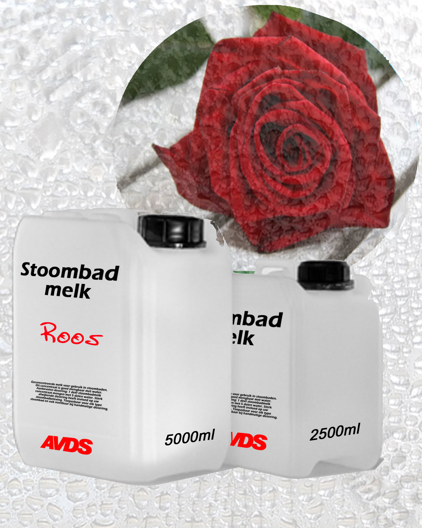 Rozen stoombadmelk