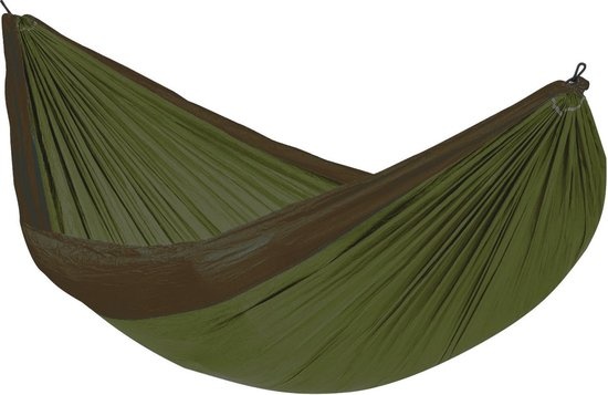 Reishangmat Eénpersoons 'Outdoor' Army - Groen