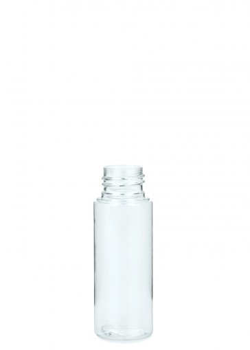 Leeg flesje 30ml PET Glashelder 18-415 met dopje