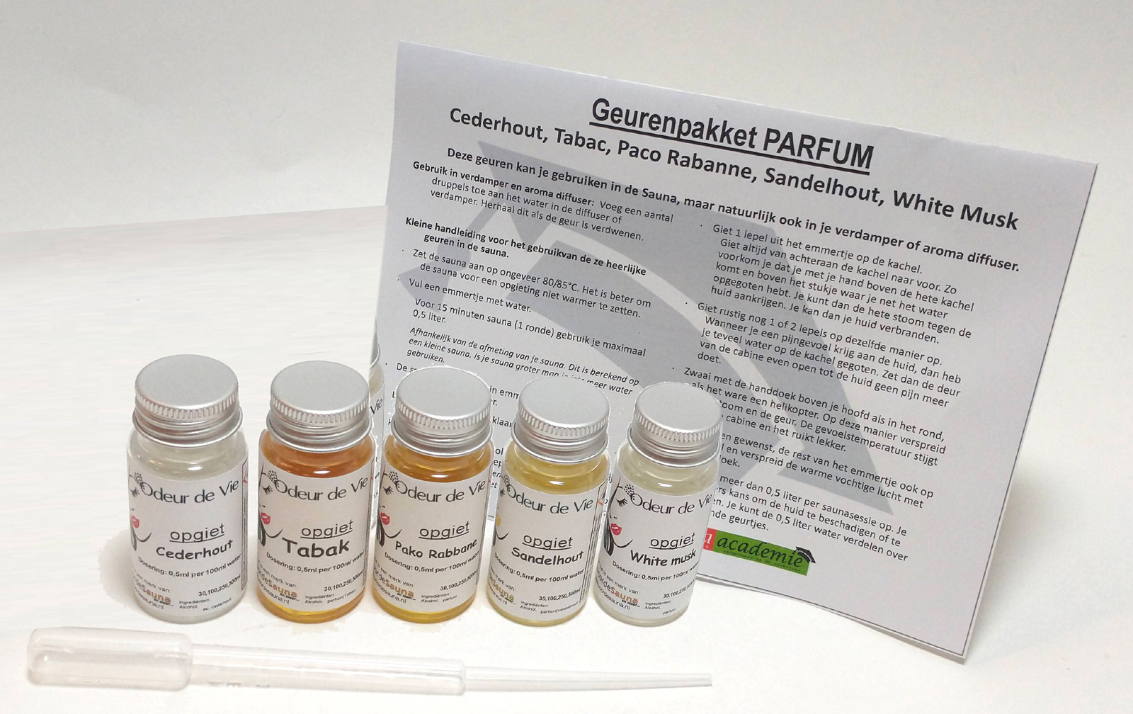 Cadeaupakket Sauna opgiet geur: 5x Eau de Parfum