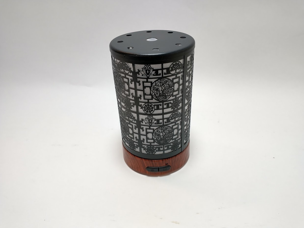 Aroma Diffuser 2021 "Black Art Deco" LED diffuser en sfeerverlichting met adapter.