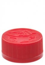 fles 500ml HDPE dop DIN 28mm rood