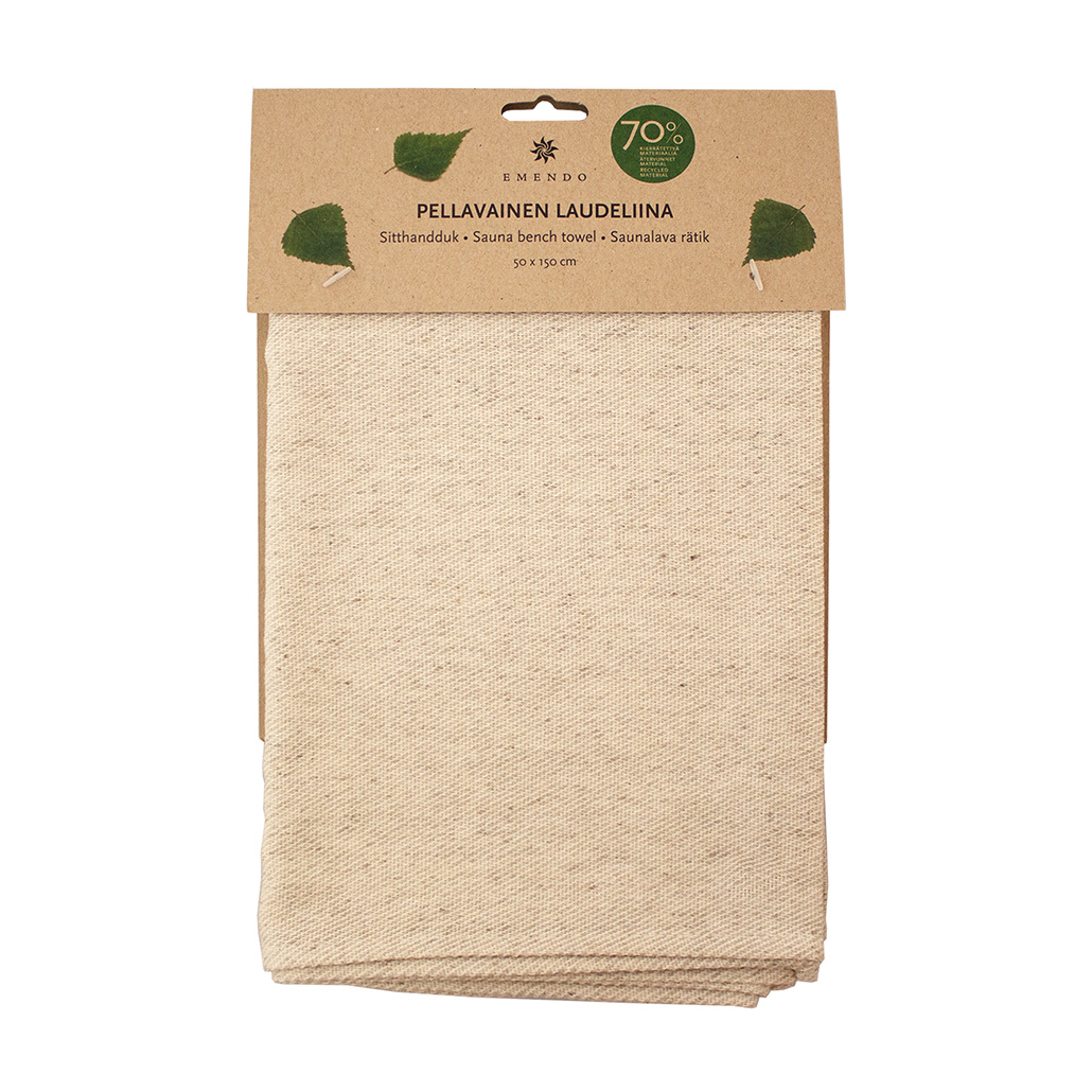 Sauna bank handdoek. Sauna doek Natural 150x50cm