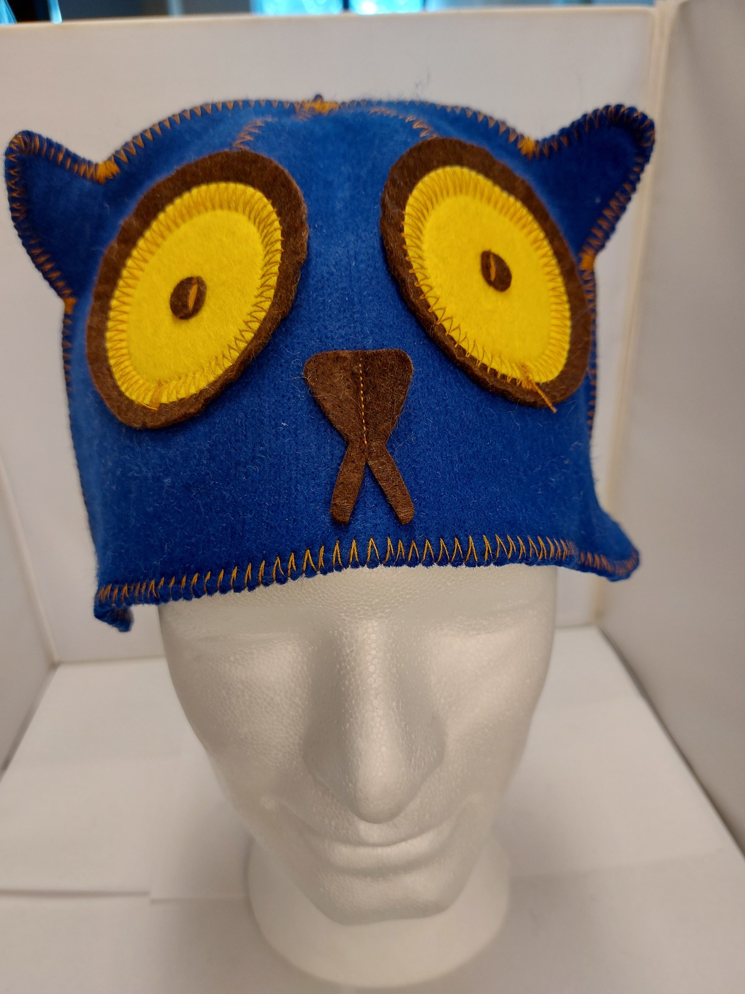 Saunamuts "Cat" Kat blauw