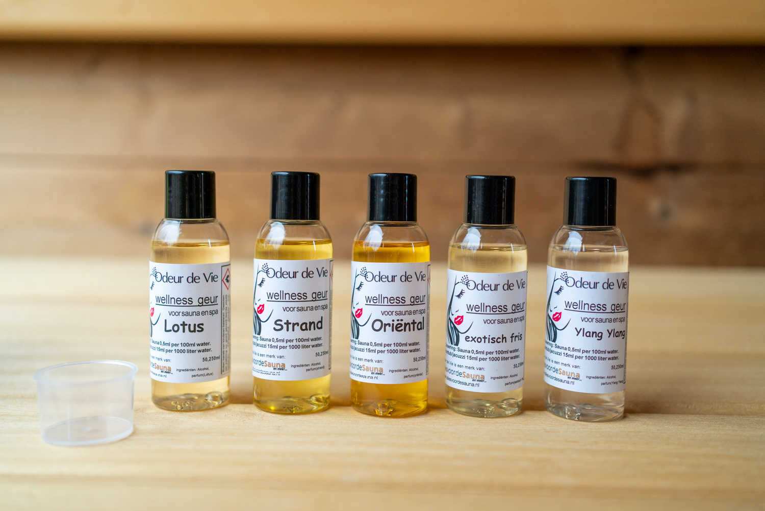 Een "Potje" Exotisch. 5x 50ml Wellnessgeuren voor Sauna en Spa