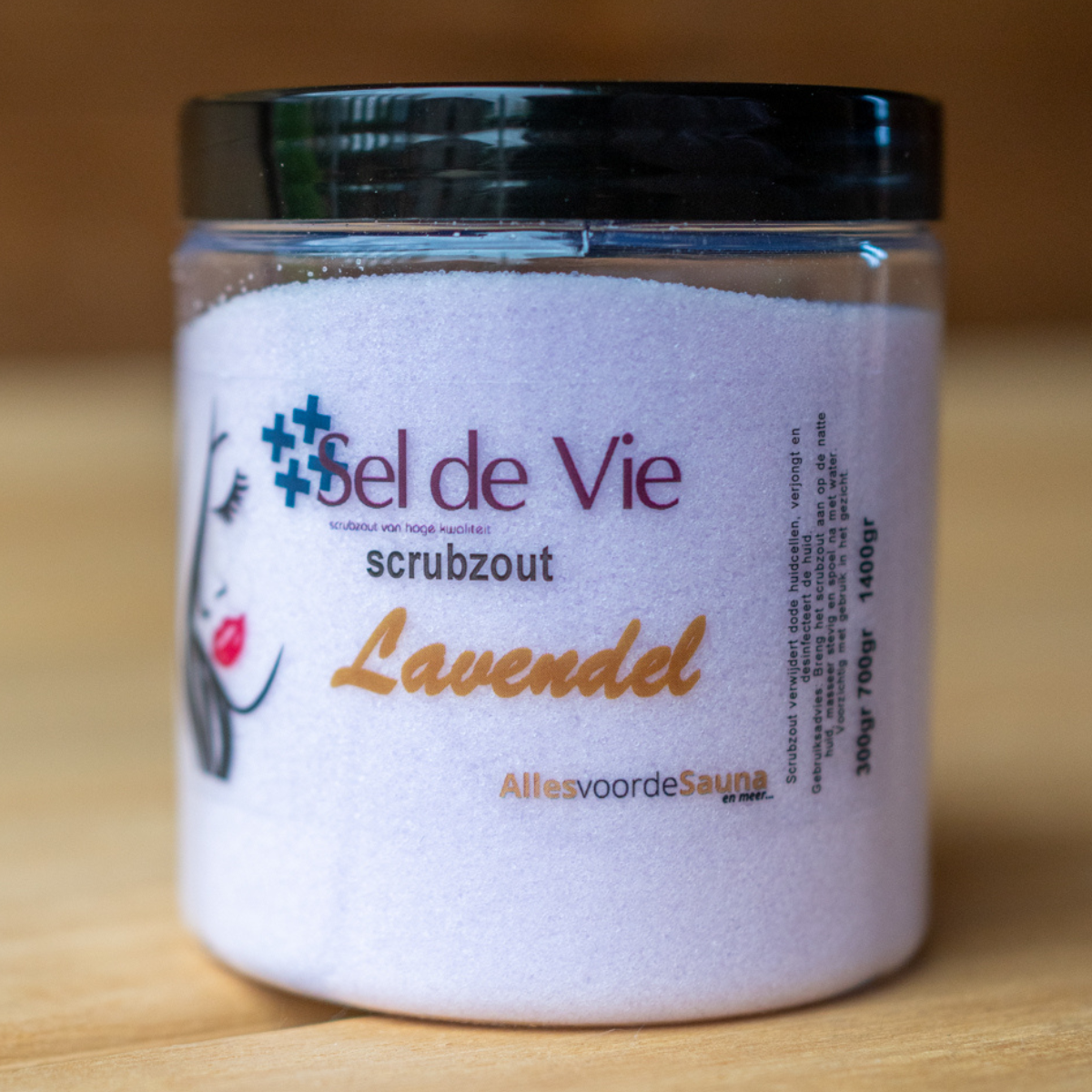 Luxe Scrubzout pakket 3 x 300 gram met Argan olie. In mooie geschenkverpakking