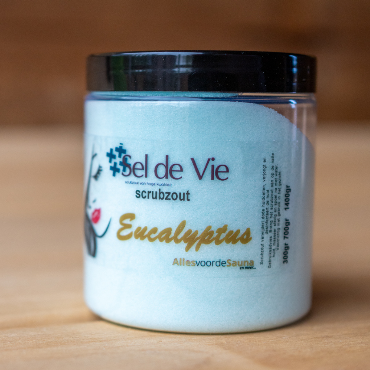 Luxe Scrubzout pakket 3 x 300 gram met Argan olie. In mooie geschenkverpakking