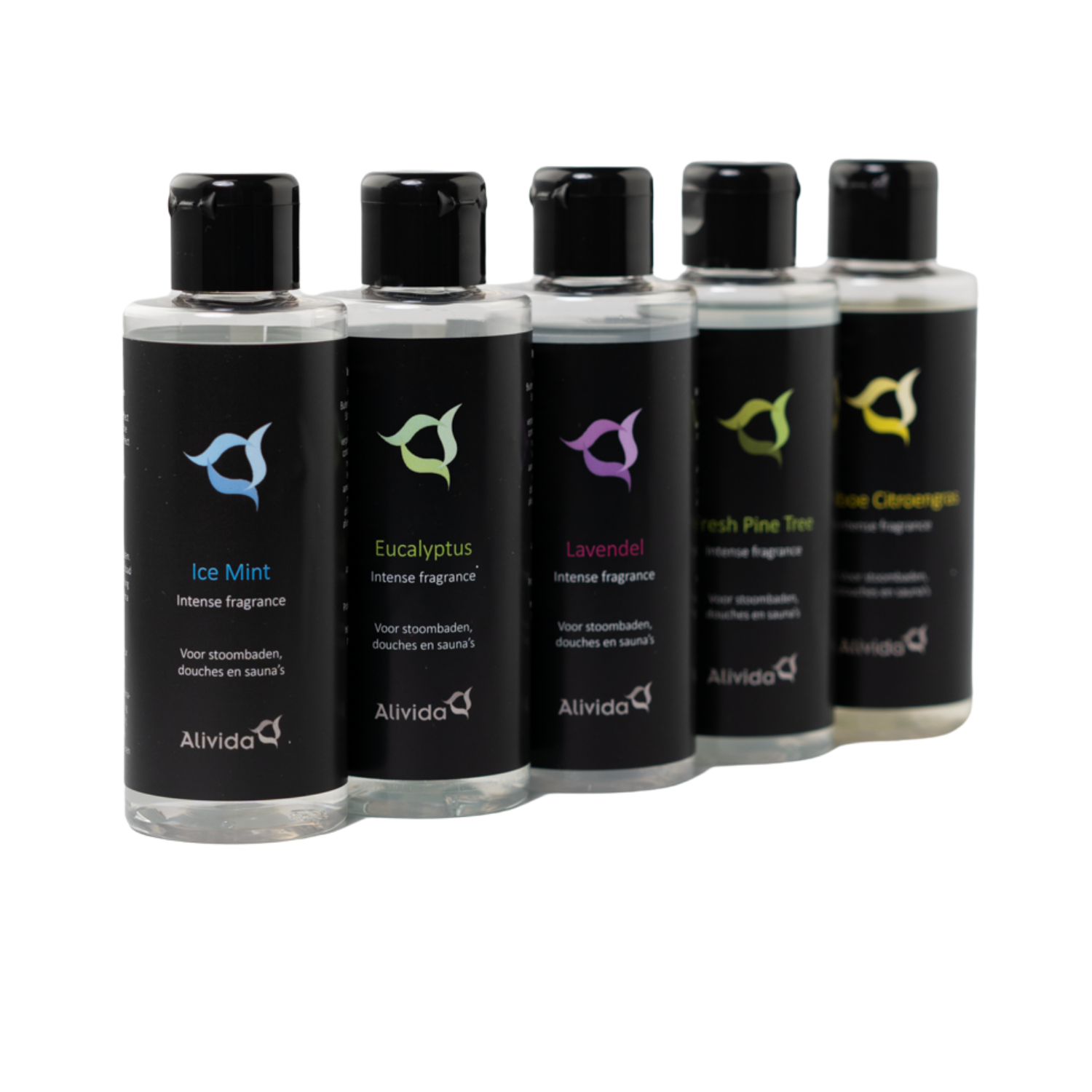 Sauna-opgiet, douche en stoombad aroma set 5x100ml