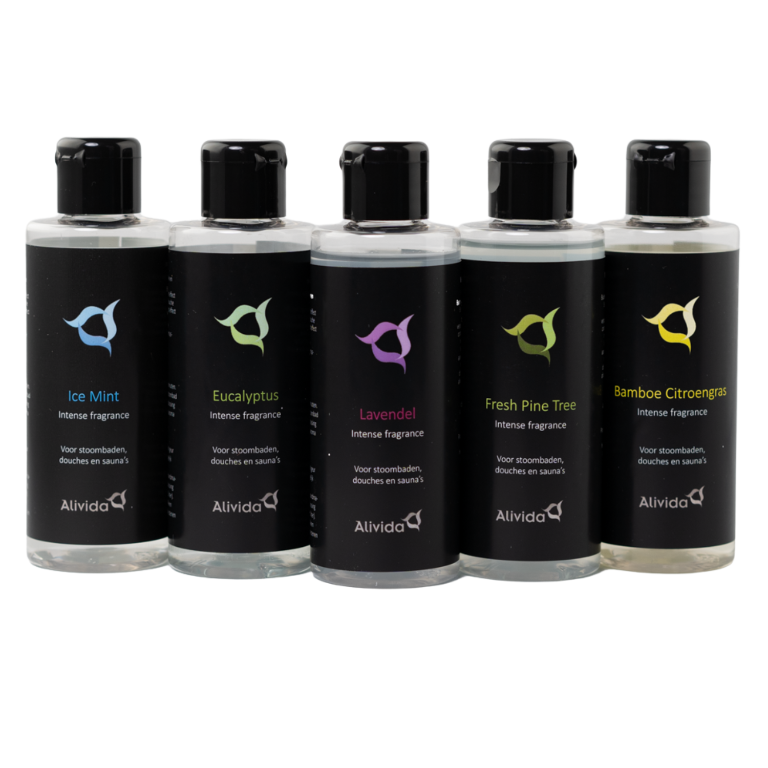 Sauna-opgiet, douche en stoombad aroma set 5x100ml