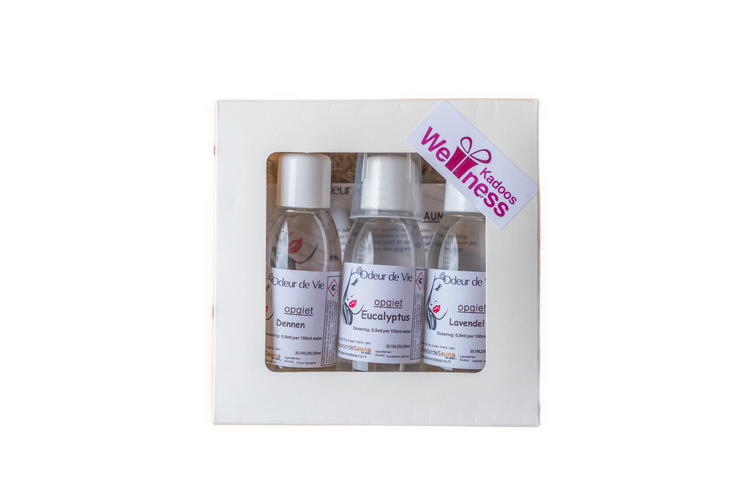 Cadeaupakket Saunageur opgiet: 3x 100ml in geschenkverpakking