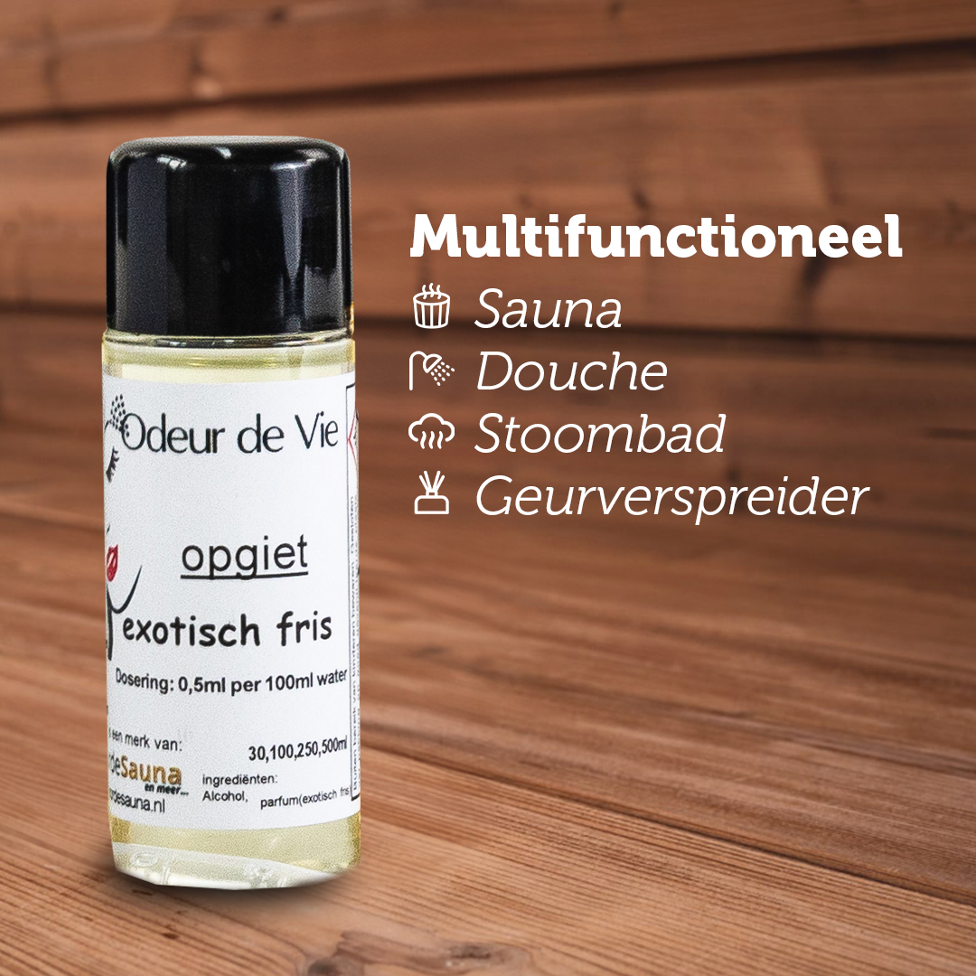 Cadeaupakket Sauna opgiet geur: 5x Exotisch