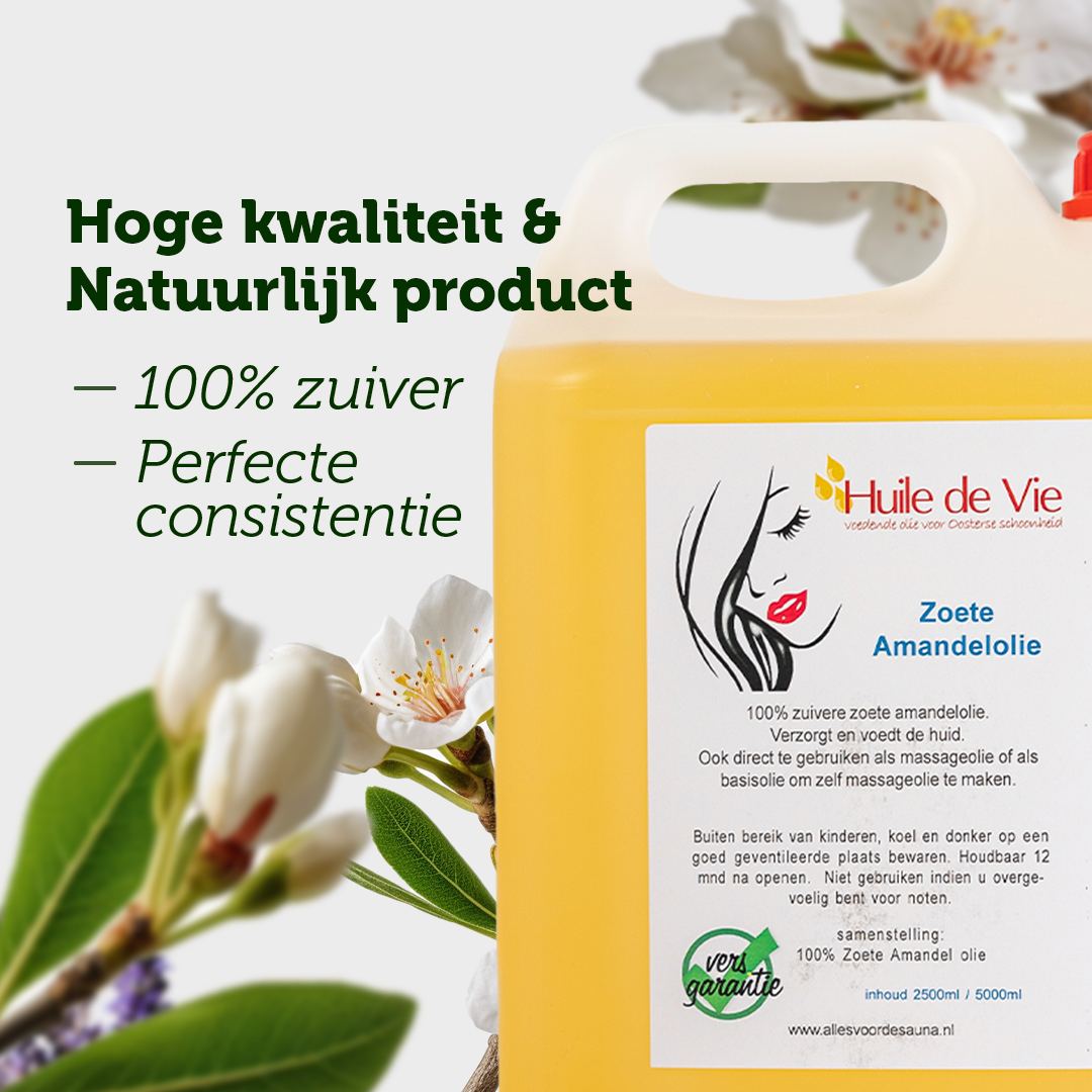 Amandelolie 100% zuiver 5 Liter